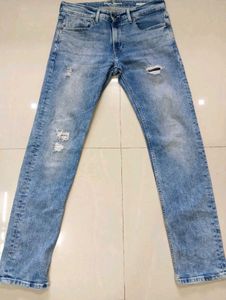 Pepe Jeans Distressed Light Wash Jean