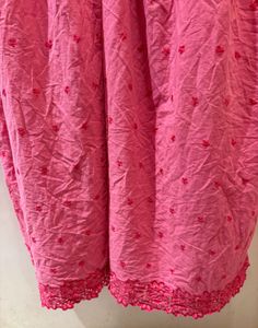 Beautiful Lace Trim Over Size Dress