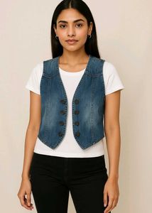 Denim Cardigan For Women | Stylish Size | 36 Inch