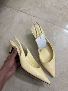 MANGO Slingback Kitten Heels