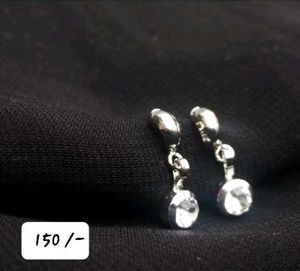 Sparkling Silver Earrings