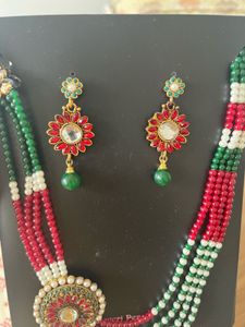 Zaveri pearls Necklace &amp; Earring Set