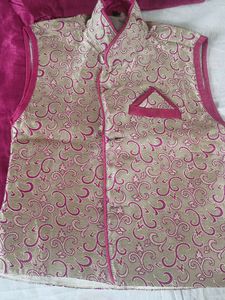 Sherwani With Jacket And Dhoti