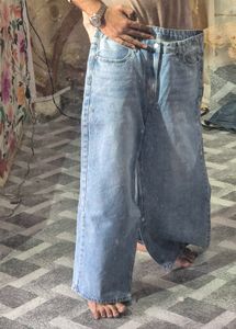 Made In Korea Wide Leg Denim Jeans