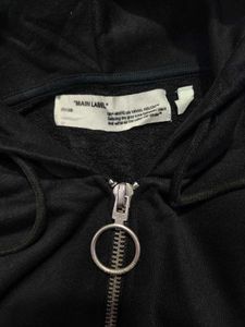 Off-White Embroidered Patch Hoodie Unisex