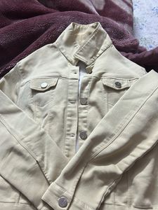 Beige Denim Jacket