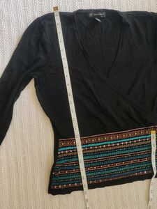 Black Wrap Top