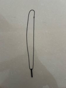 Minimalist Black Bar Necklace
