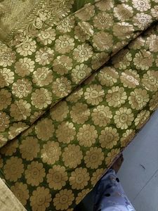 Olive Green Saree