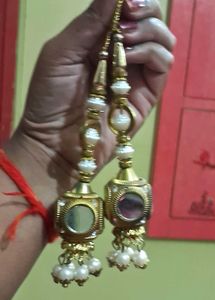 Golden Pearl Latkan Pair