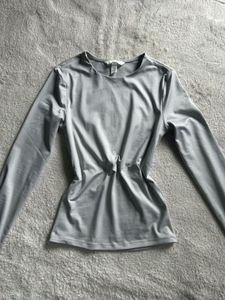 Grey Fitted Top