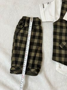 Boys' Plaid Vest Outfit