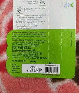 Mamaearth Charcoal Black Long Lasting Kajal