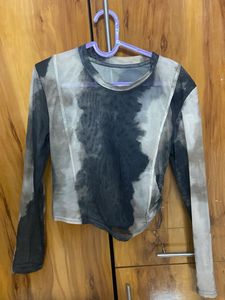 Tie-dye Mesh Top