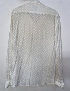 Snitch White Embroidered Shirt