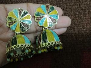 Multicolored Jhumka