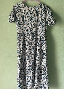 Gathered Blue Dress For Girls and Women&#39;s