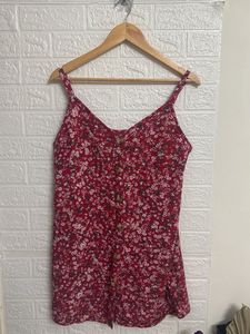 Floral Button-Down Tank