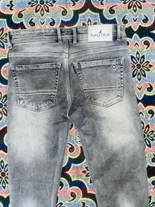 man slim fit heavy fade stretchable jeans