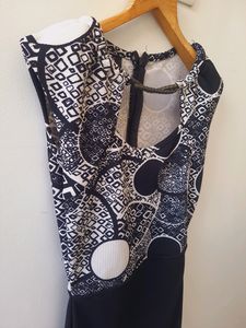 Patterned Sleeveless Dress