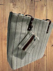 Jute Handcrafted White Hand Bag