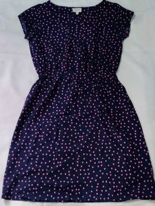 Navy Star Print Dress