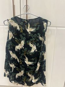 Vero Moda Crane Print Sleeveless Top