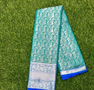 Sea Green Colour Beautiful Saree