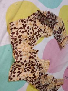Netted 3/4th Blouse