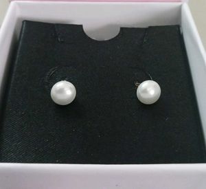 Silver Pearl Earrings