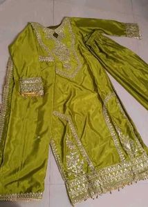 Embroidered Heavy Chinon Silk Kurta Set
