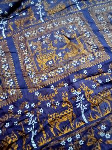 Vintage Batik Print Saree