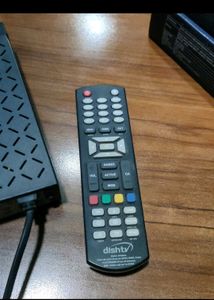 dish TV setup boxalong with remote