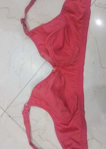 Coral Bra with Bow Detail