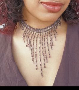 Beaded Fringe Y2k Necklace