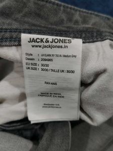 JACK&amp;JONES Grey Denim Jeans