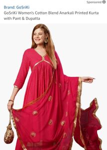 Beautiful Pink Duppta Set For Women
