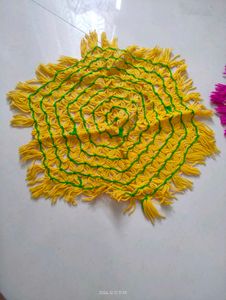 Small Table Woolen Handmade Mat