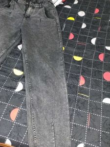 Acid Wash Grey Jeans