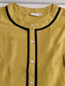 Yellow With Black Shirt For Women