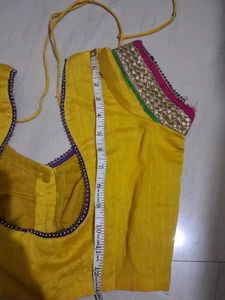 Yellow Embellished Blouse