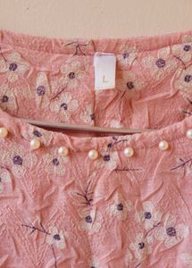 Floral Top - Crushed Material