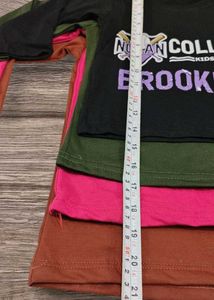 4pcs Pack 2yrs To 10yrs Unisex Tshirts