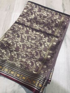 Price Drop Pure Silk Saree💙🩵