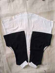 Off White With Black Stylish Top