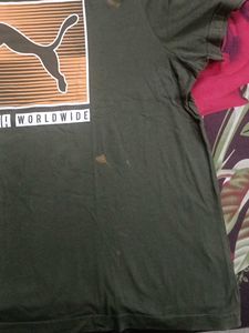 Puma Worldwide Olive Tee