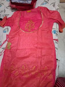 Aurelia Pink Embroidered Kurta