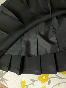 Combo - Black Skater Skirt + Gap Denim Shorts