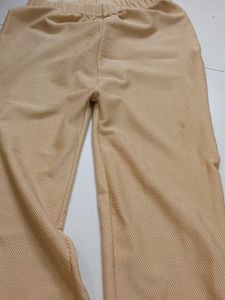 Beige Mesh Pants - Casual Comfort