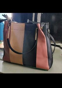 Stylish Colorblock Handbag